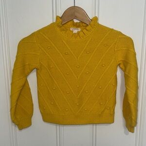 Crewcuts Girls' Ruffleneck Bobble Sweater